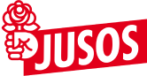 Logo mit der Aufschrift "Jusos"